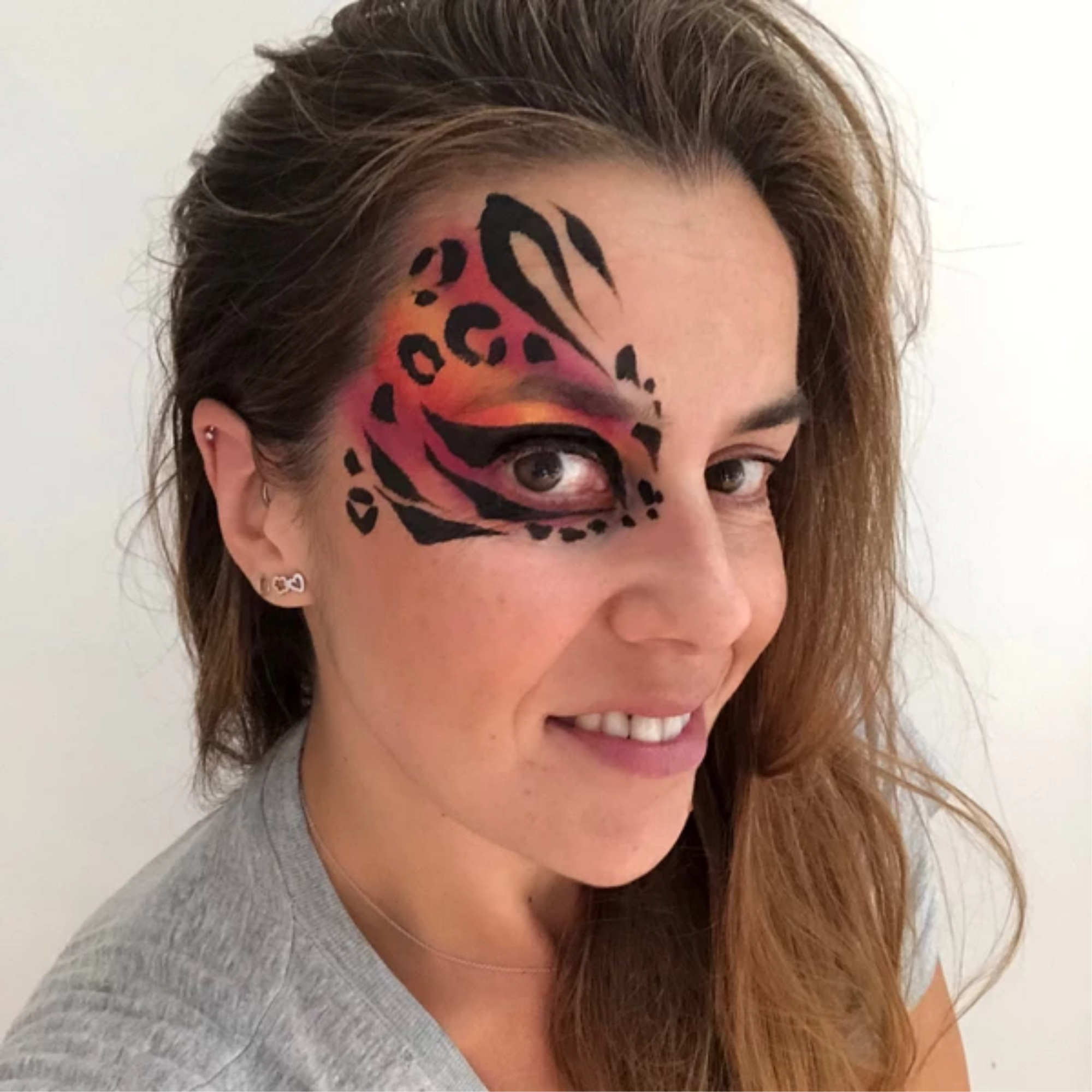 face painting leopard